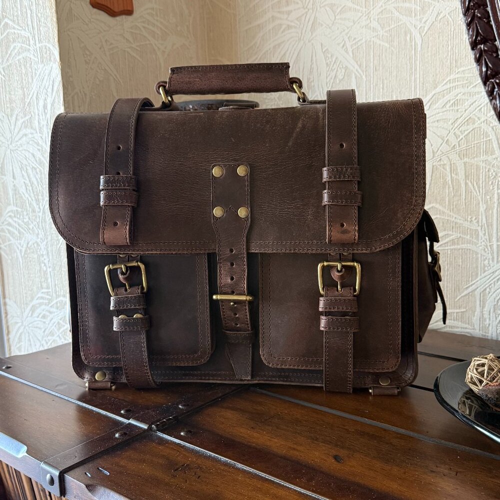 Executive Briefcase - Heavy Duty Leather